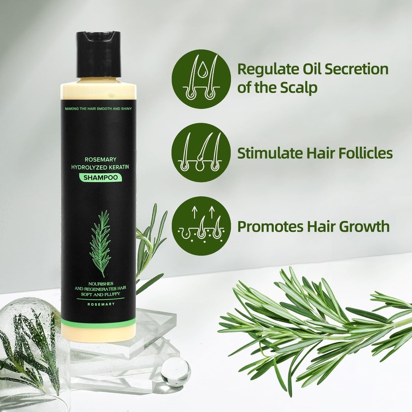 ❤️🌹Early Valentine Sale 70% off🌹❤️ - Organic Rosemary Hair Growth Shampoo