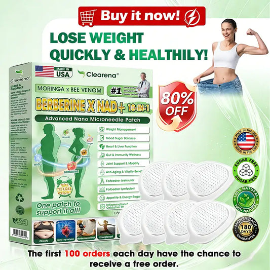 𝐎𝐟𝐟𝐢𝐜𝐢𝐚𝐥 𝐒𝐭𝐨𝐫𝐞 🇺🇸 | 🦈 𝐂𝐥𝐞𝐚𝐫𝐞𝐧𝐚® Moringa · Berberina × NAD+ 𝟏𝟎-𝐢𝐧-𝟏 𝐀𝐝𝐯𝐚𝐧𝐜𝐞𝐝 𝐍𝐚𝐧𝐨 𝐌𝐢𝐜𝐫𝐨𝐧𝐞𝐞𝐝𝐥𝐞 𝐏𝐚𝐭𝐜𝐡 — 𝐎𝐧𝐜𝐞 𝐃𝐚𝐢𝐥𝐲, 𝐕𝐢𝐬𝐢𝐛𝐥𝐞 𝐑𝐞𝐬𝐮𝐥𝐭𝐬 𝐢𝐧 𝟕 𝐃𝐚𝐲𝐬 